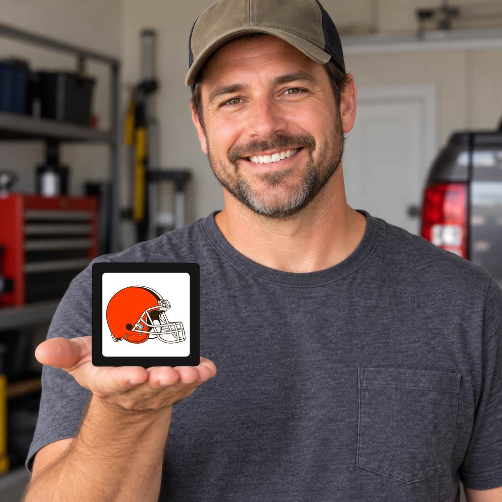 Cleveland Browns NFL 3-Inch Square Hitch Cover for 1.25 or 2 Inch Receiver