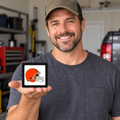 Cleveland Browns NFL 3-Inch Square Hitch Cover for 1.25 or 2 Inch Receiver