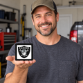 Las Vegas Raiders NFL 3-Inch Square Hitch Cover for 1.25 or 2 Inch Receiver