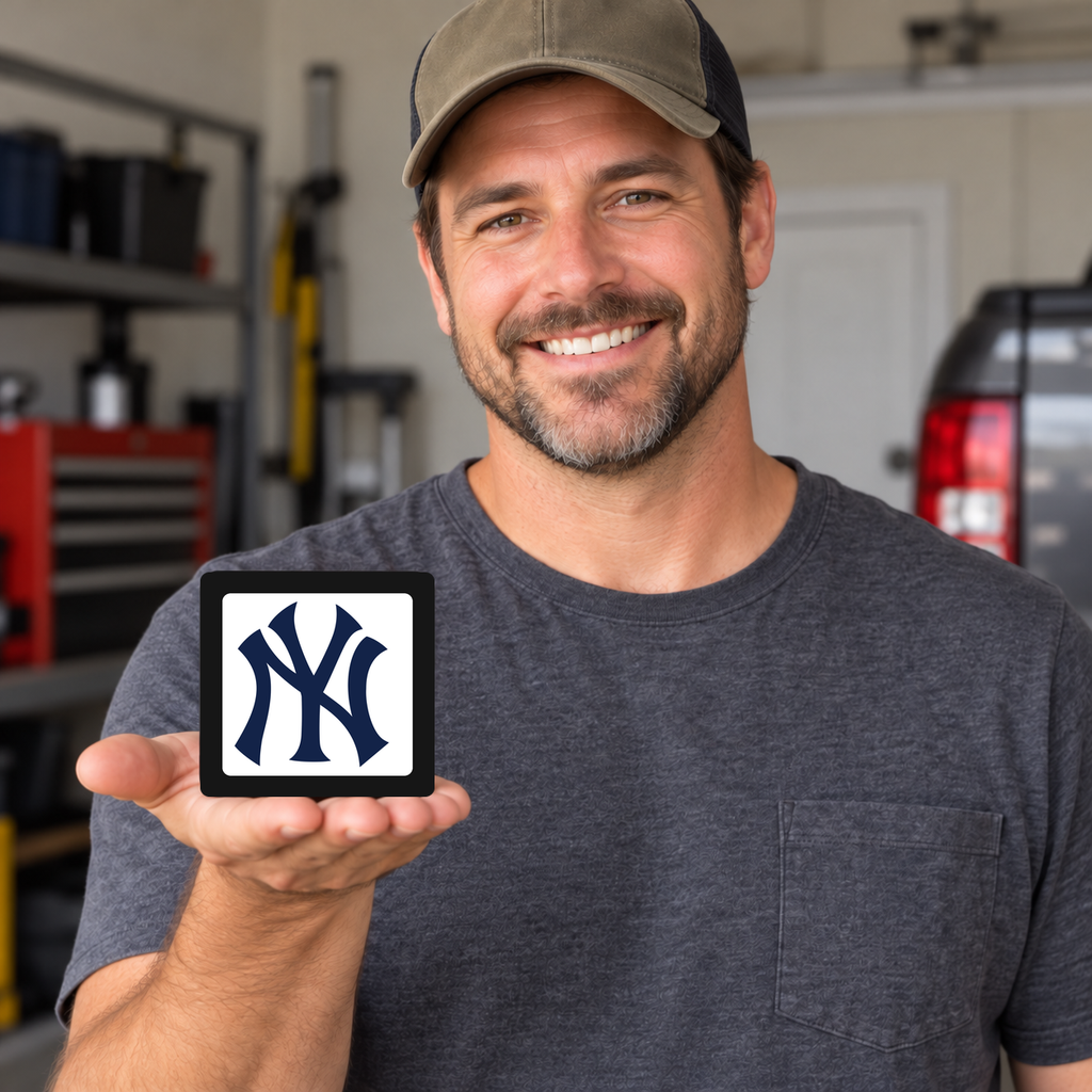 New York Yankees MLB 3-Inch Square Hitch Cover for 1.25 or 2 Inch Receiver
