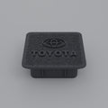 Hitch Receiver Plug Cover for Toyota Cars, Trucks and SUVs - Raised Logo, Textured Face
