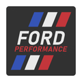 Ford Performance Stripes 3 Inch Square Hitch Cover for 1.25 or 2 Inch Receiver
