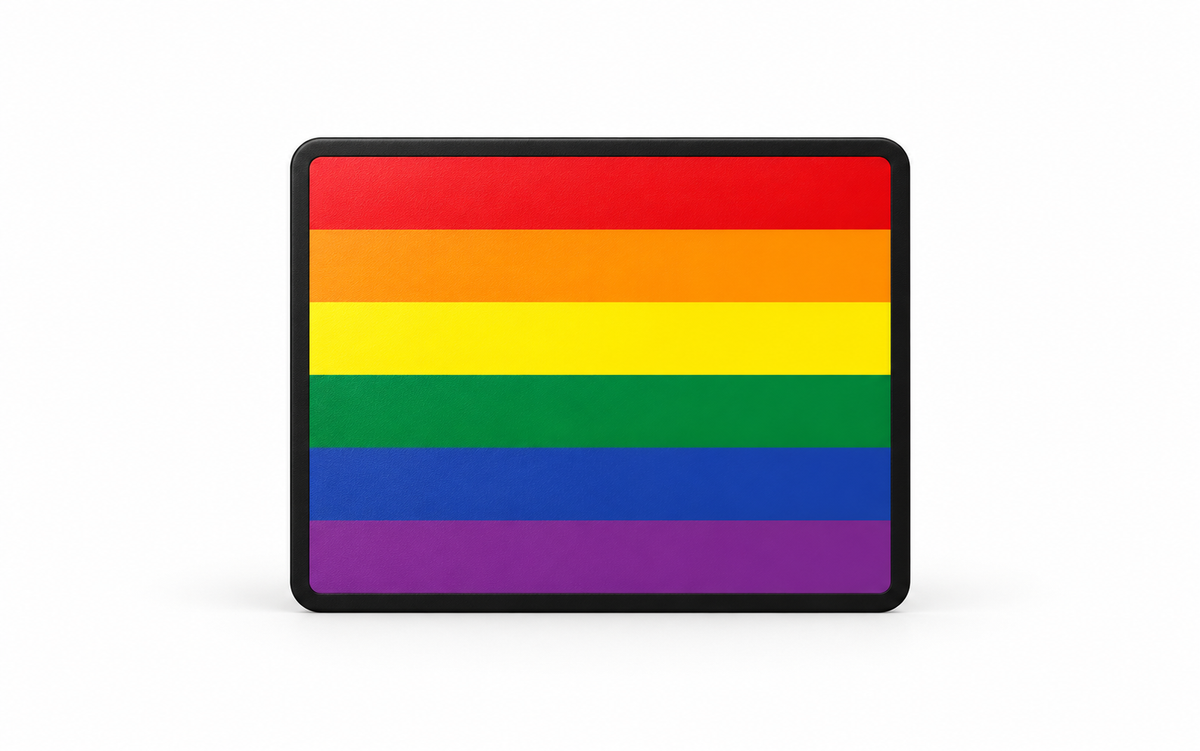 Rainbow Flag Gay Pride LGBT Lesbian Trailer Hitch Cover 2 Inch Receiver