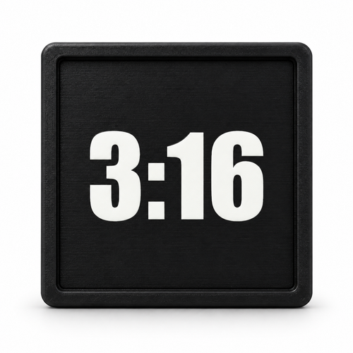 3:16 Jesus Christian 3-Inch Square Hitch Cover | Black & White