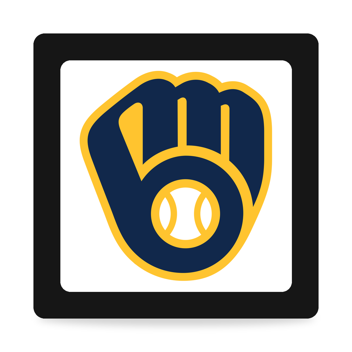 Milwaukee Brewers MLB 3-Inch Square Hitch Cover for 1.25 or 2 Inch Receiver