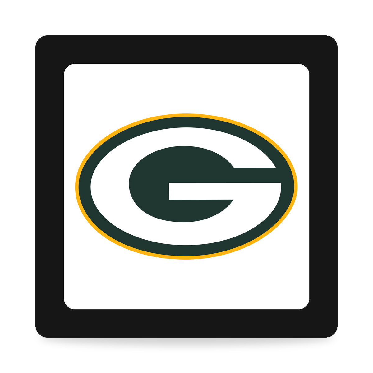 Green Bay Packers NFL 3-Inch Square Hitch Cover for 1.25 or 2 Inch Receiver