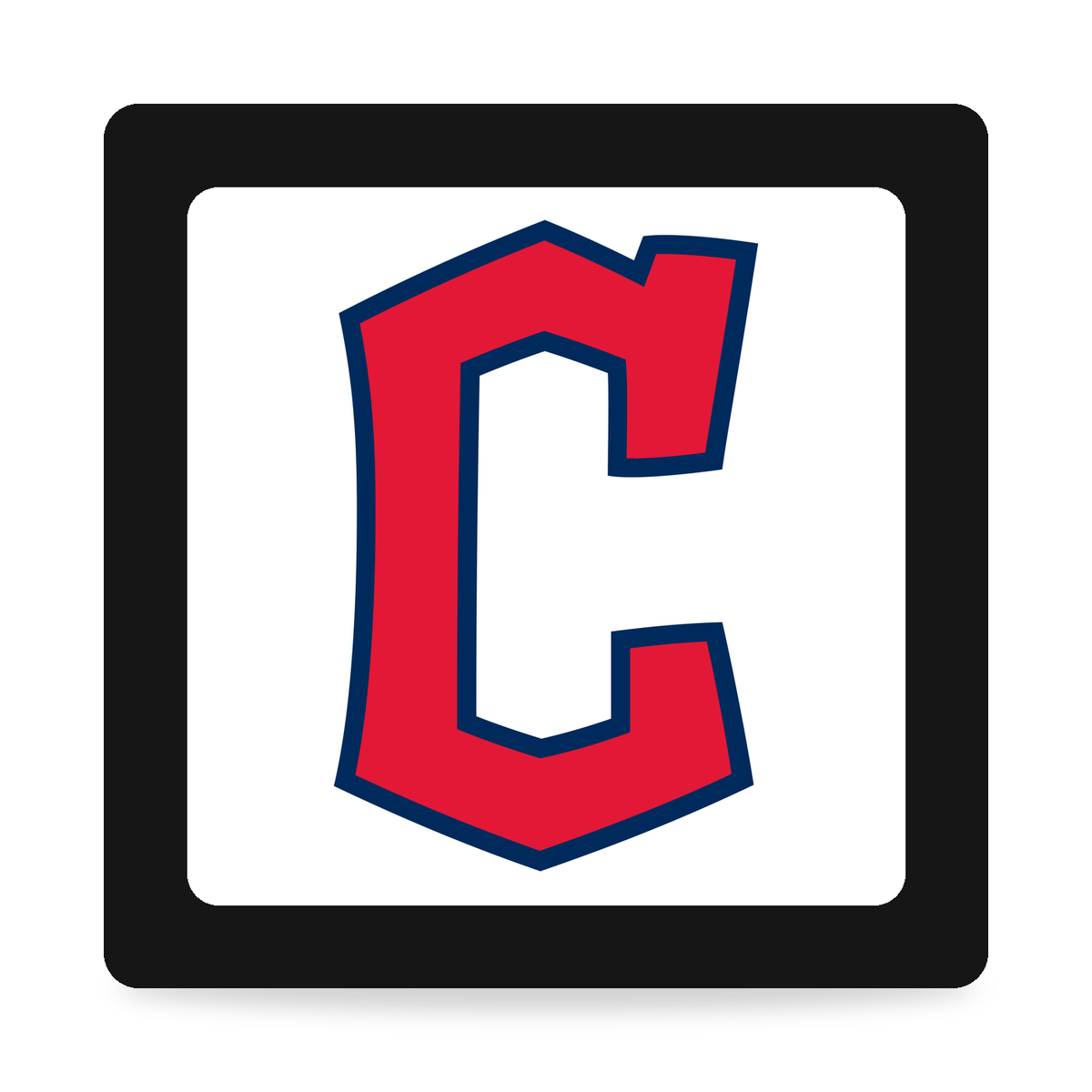 Cleveland Guardians MLB 3-Inch Square Hitch Cover for 1.25 or 2 Inch Receiver