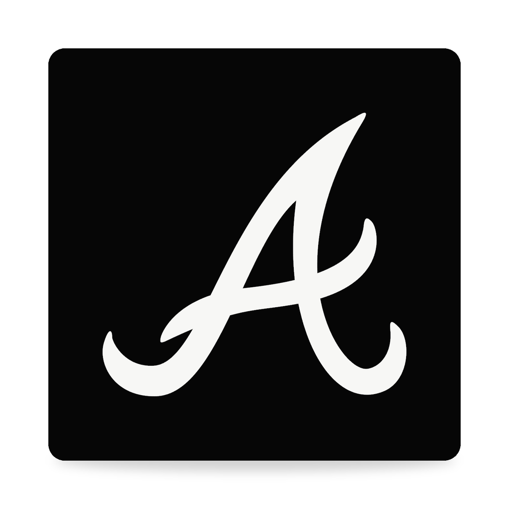 Atlanta Braves MLB Black White 3-Inch Square Hitch Cover for 1.25 or 2 Inch Receiver