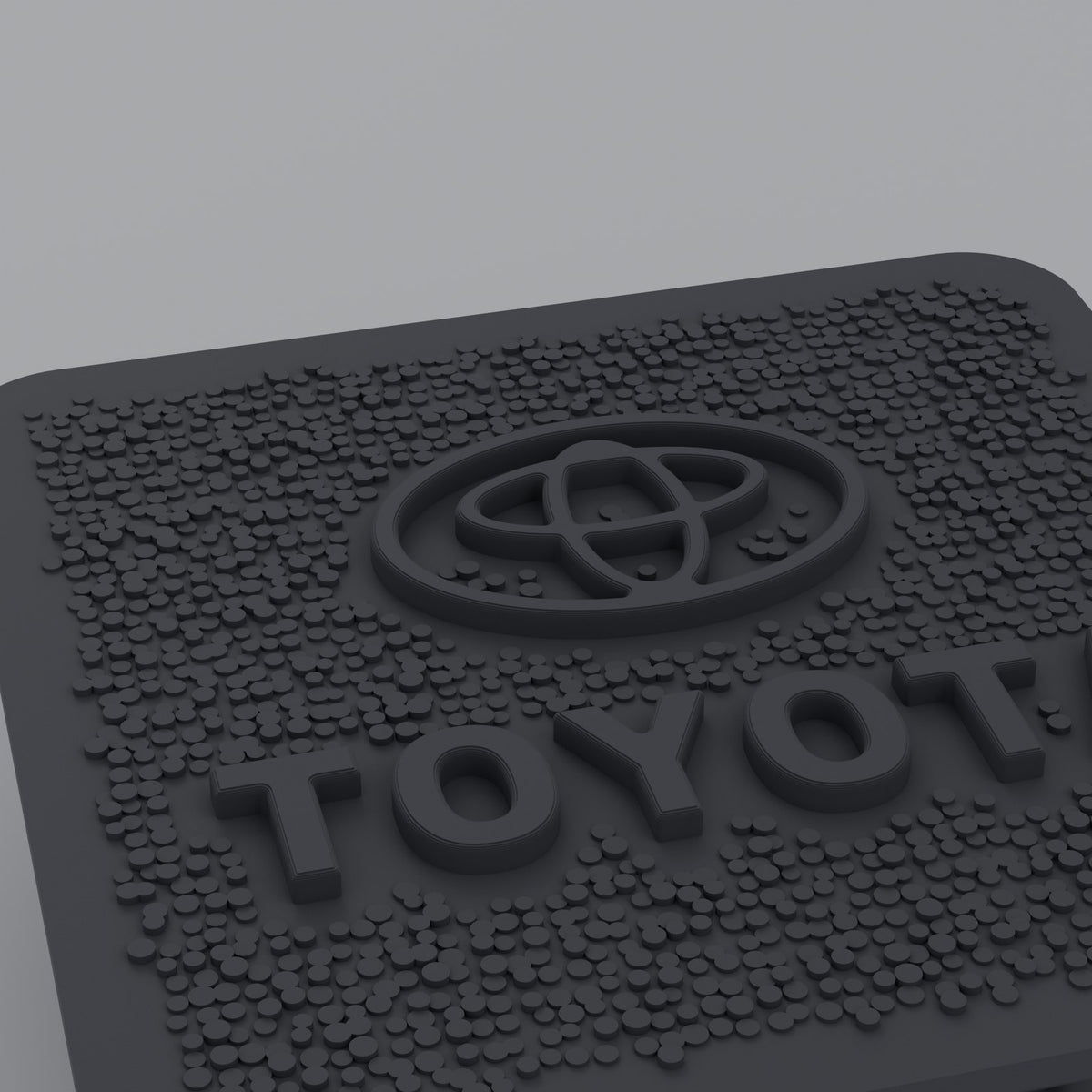 Hitch Receiver Plug Cover for Toyota Cars, Trucks and SUVs - Raised Logo, Textured Face