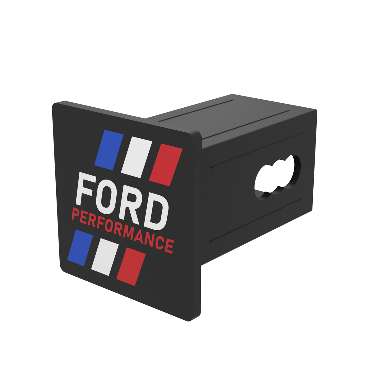 Ford Performance Stripes 3 Inch Square Hitch Cover for 1.25 or 2 Inch Receiver