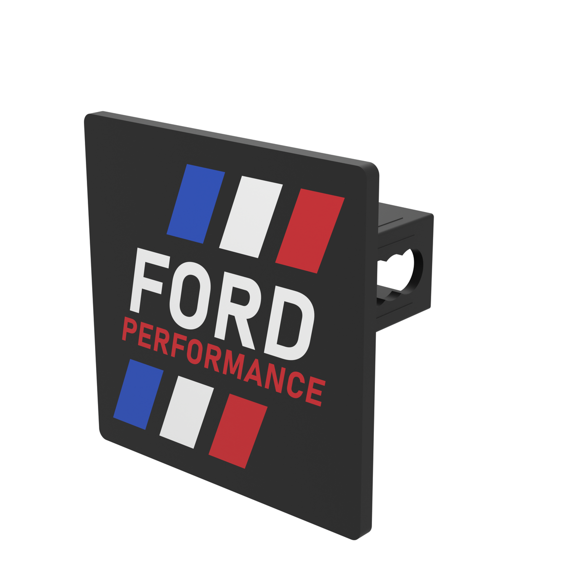 Ford Performance Stripes 4 Inch Square Hitch Cover for 1.25 or 2 Inch Receiver