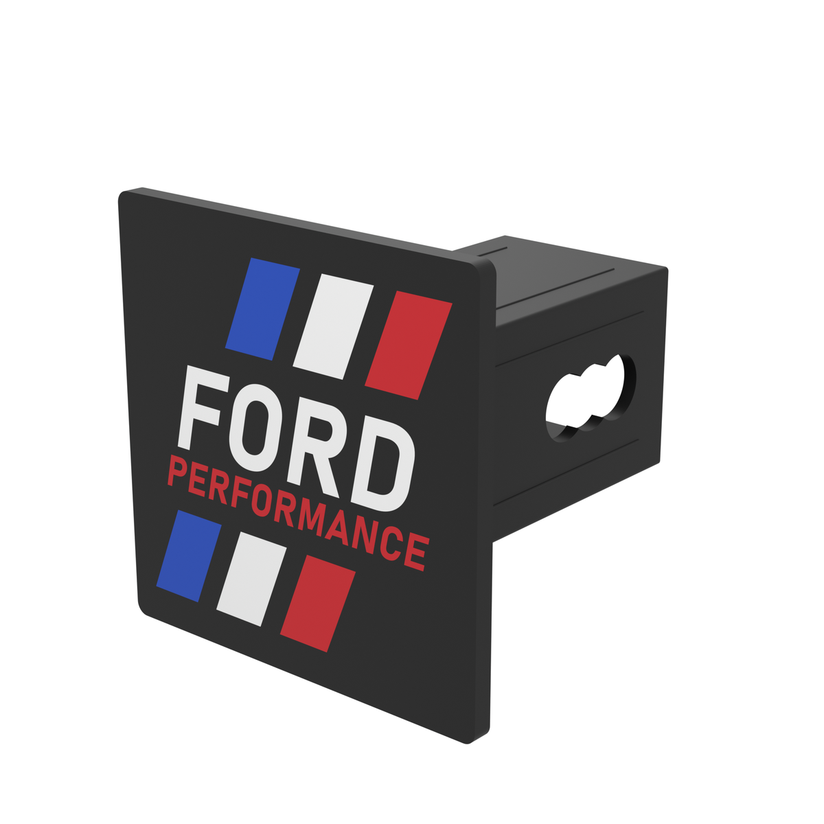 Ford Performance Stripes 4 Inch Square Hitch Cover for 1.25 or 2 Inch Receiver