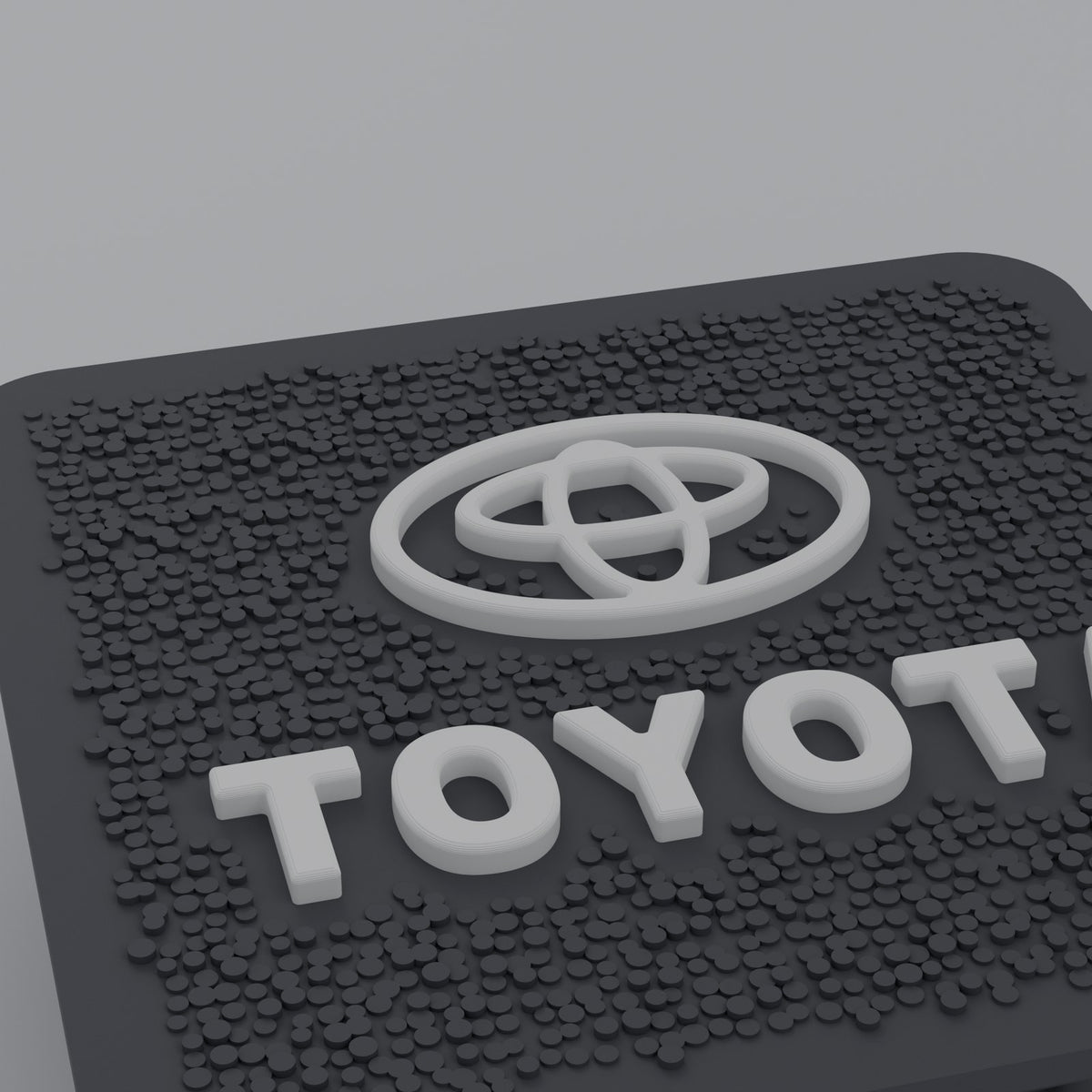 Hitch Receiver Plug Cover for Toyota Cars, Trucks and SUVs - Raised Logo, Textured Face