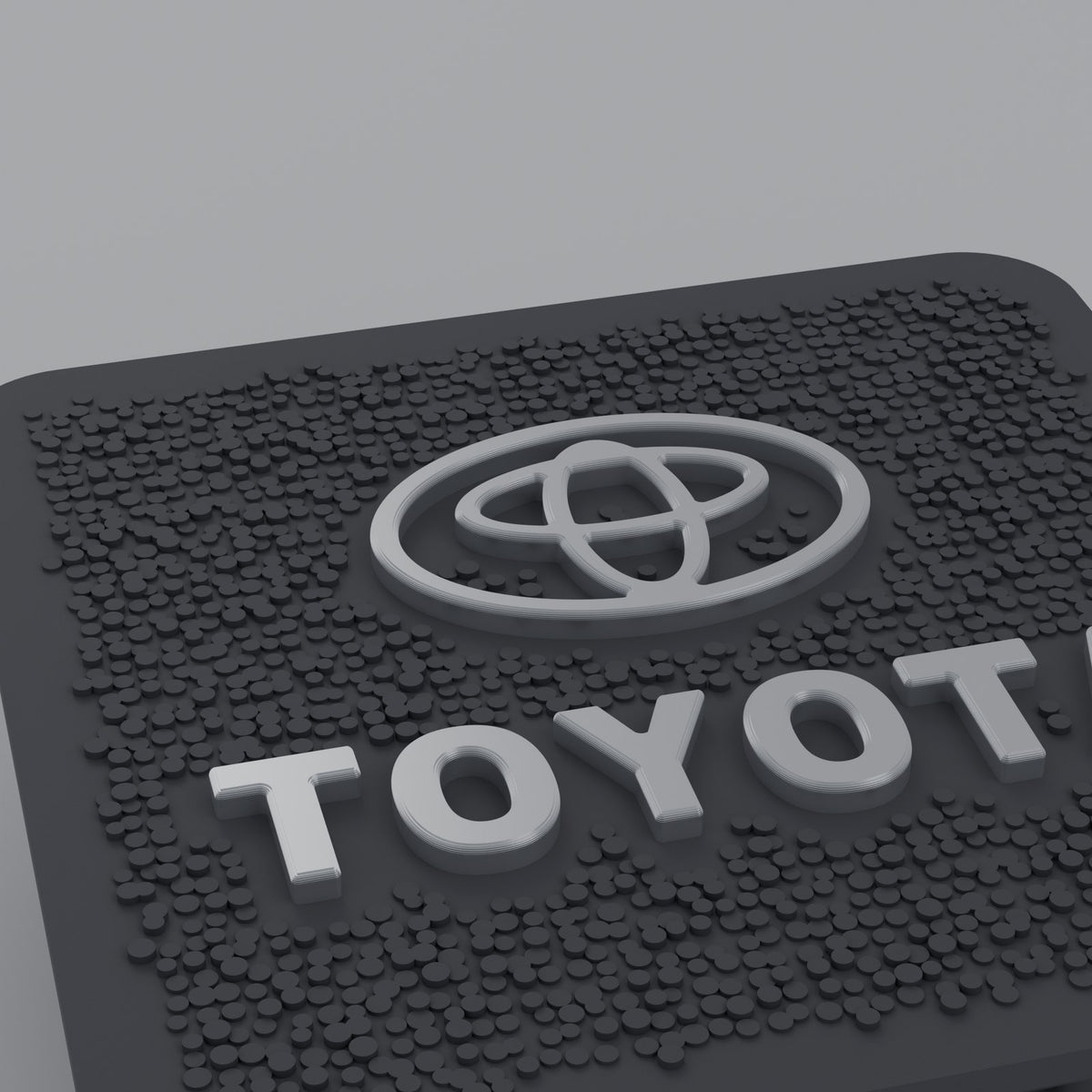 Hitch Receiver Plug Cover for Toyota Cars, Trucks and SUVs - Raised Logo, Textured Face