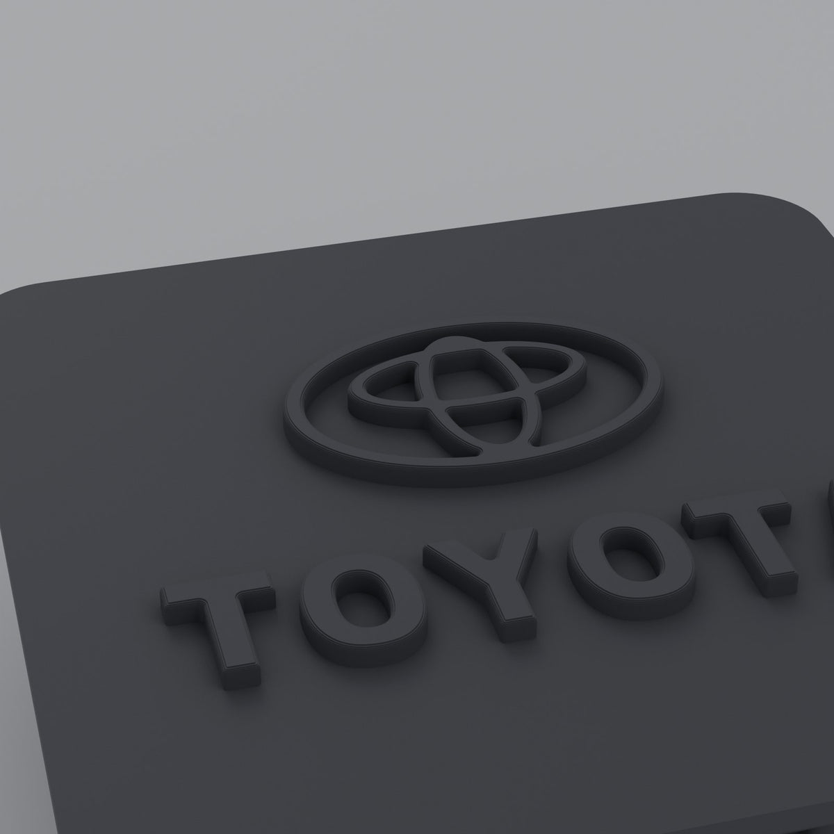 Hitch Receiver Plug Cover for Toyota Cars, Trucks and SUVs - Raised Logo, Textured Face