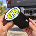 Los Angeles Rams Oval Trailer Hitch Cover 2 Inch Receiver Plug Cap NFL - product illustration