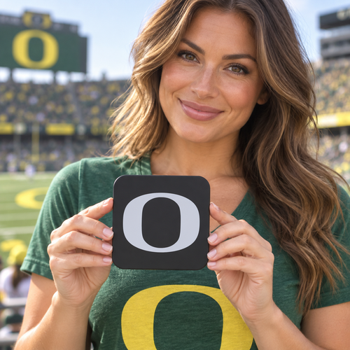 Oregon Ducks Blackout Trailer Hitch Cover 2 Inch Receiver Black