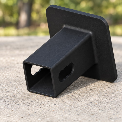 Ohio State Buckeyes Blackout Trailer Hitch Cover 2 Inch Receiver Black