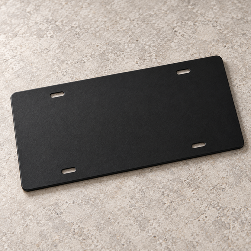 BMW License Plate Car Tag 12x6 Slotted Black Front Vanity 3D Printed