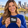 Pittsburgh Panthers Pitt Blackout Trailer Hitch Cover 2 Inch Receiver Black