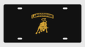 Lamborghini Vintage Emblem License Plate Car Tag 12x6 Black Gold - CAD design illustration