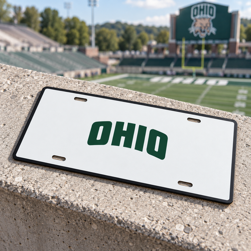 Ohio Bobcats College Football License Plate Car Tag 12x6 Front Novelty Vanity