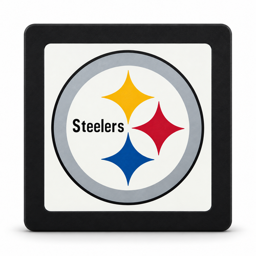 Steelers 3-inch square face on white