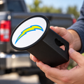 Los Angeles Chargers Oval Trailer Hitch Cover 2 Inch Receiver Plug Cap NFL - product illustration
