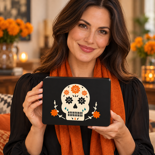 Sugar Skull Sign Dia de los Muertos Day of the Dead Decor Lightbox Shelf Unlit