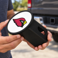 Arizona Cardinals Oval Trailer Hitch Cover 2 Inch Receiver Plug Cap NFL - product illustration