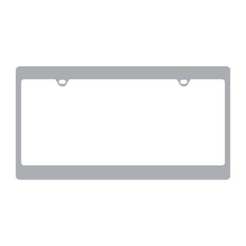 Honda License Plate Frame Silver Recessed Back Black Logo - product illustration