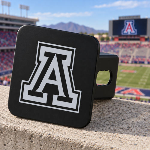 Arizona Wildcats Blackout Trailer Hitch Cover 2 Inch Receiver Black