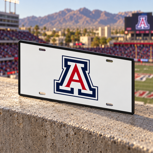 Arizona Wildcats College Football License Plate Car Tag 12x6 Front Novelty