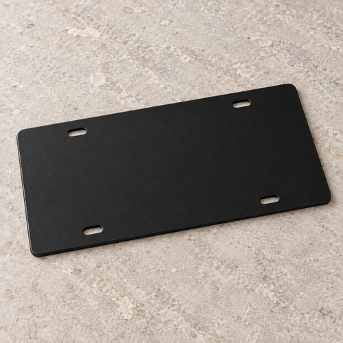 BMW Black Silver Blackout License Plate Car Tag 12x6 Slotted 3D Printed