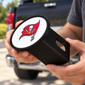 Tampa Bay Buccaneers Oval Trailer Hitch Cover 2 Inch Receiver Plug Cap NFL - product illustration
