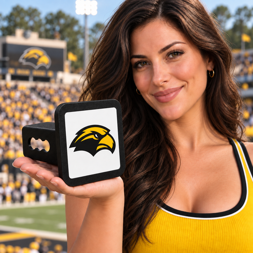 Southern Miss Golden Eagles Trailer Hitch Cover 2 Inch Receiver