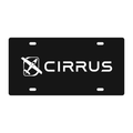 Cirrus decorative tag - exact CAD front rendering