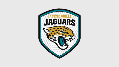 Jacksonville Jaguars Shield Hitch Cover 2 Inch Receiver Honeycomb Teal Gold - product design illustration