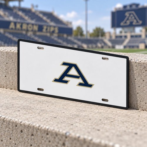 Akron Zips College Football License Plate Car Tag 12x6 Front Novelty Vanity
