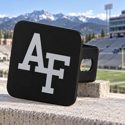 Air Force Falcons Blackout Trailer Hitch Cover 2 Inch Receiver Black