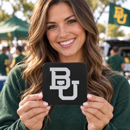 Baylor Bears Blackout Trailer Hitch Cover 2 Inch Receiver Black