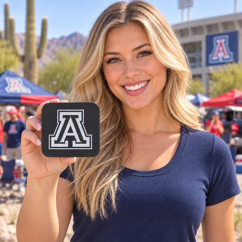 Arizona Wildcats Blackout Trailer Hitch Cover 2 Inch Receiver Black