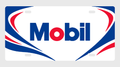 Mobil Racing License Plate Car Tag 12x6 White Blue Red - product design illustration
