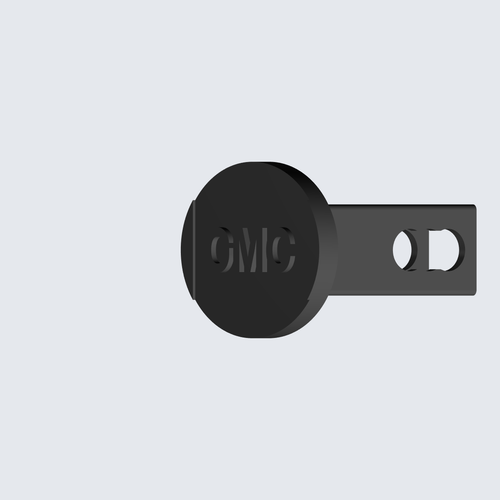 GMC oval trailer hitch cover view 8
