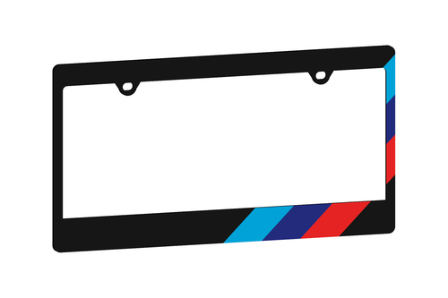Tricolor sweep frame CAD angled view