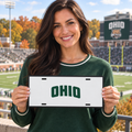 Ohio Bobcats College Football License Plate Car Tag 12x6 Front Novelty Vanity