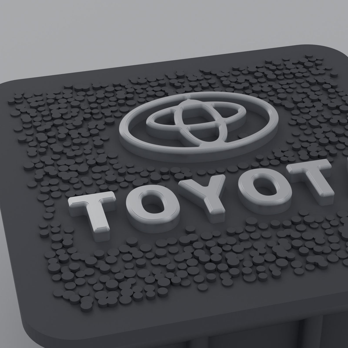 Hitch Receiver Plug Cover for Toyota Cars, Trucks and SUVs - Raised Logo, Textured Face