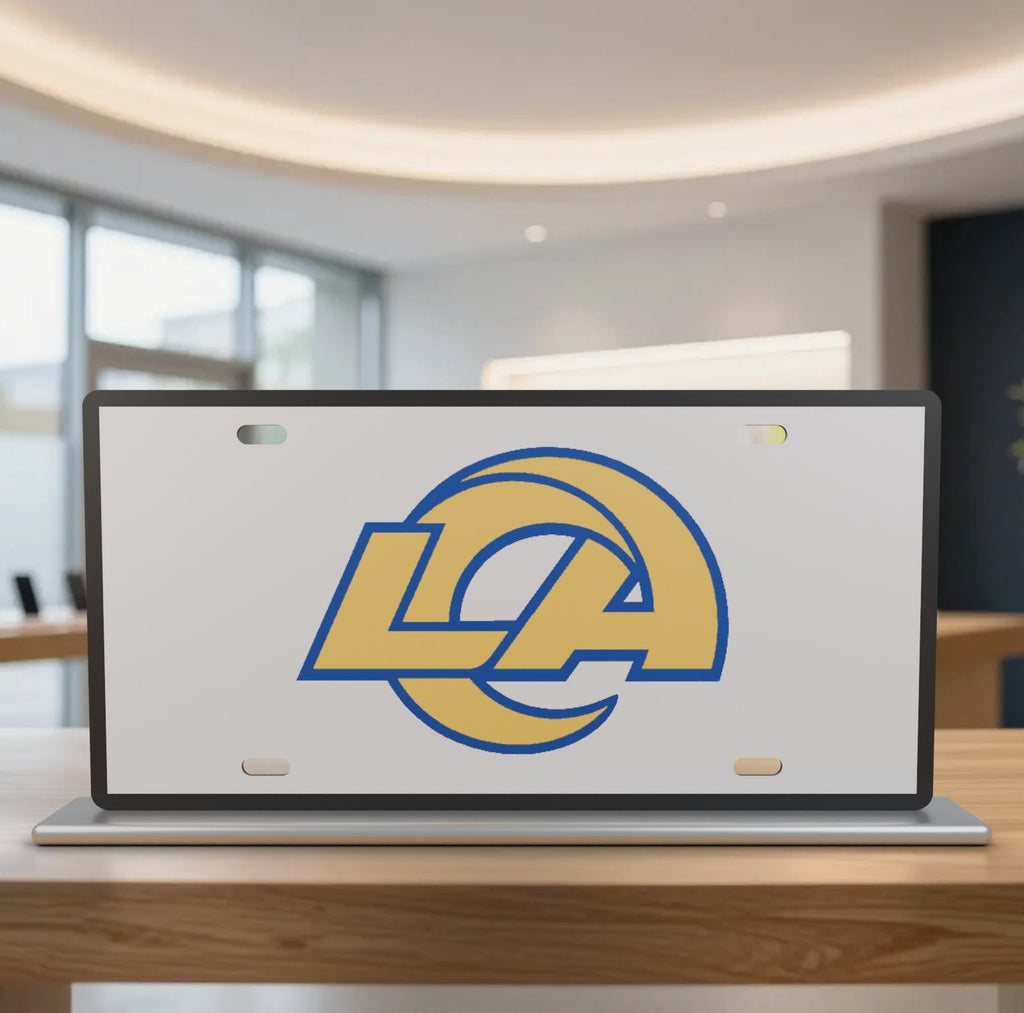 Los Angeles Rams Football License Plate Car Tag 12x6 Front Novelty Vanity