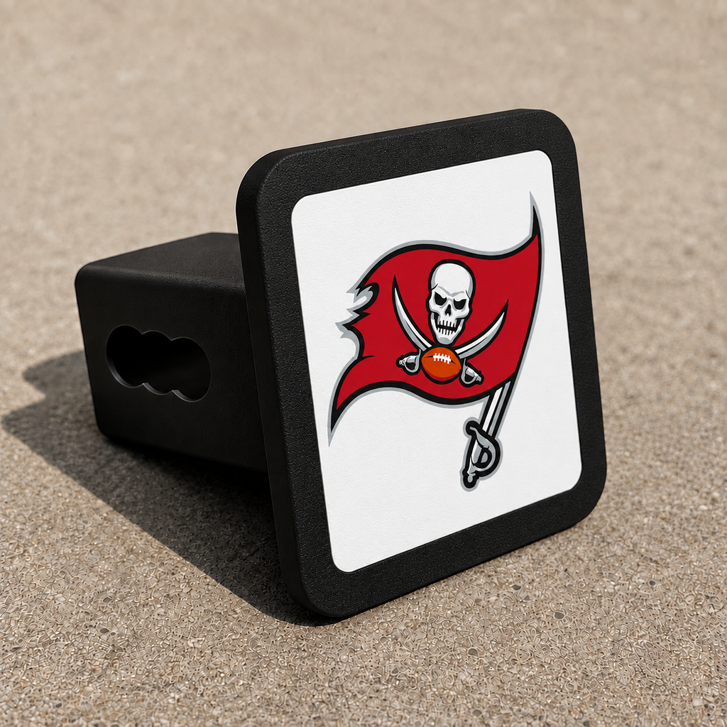 Tampa Bay Buccaneers NFL Trailer Hitch Cover 2 Inch Receiver