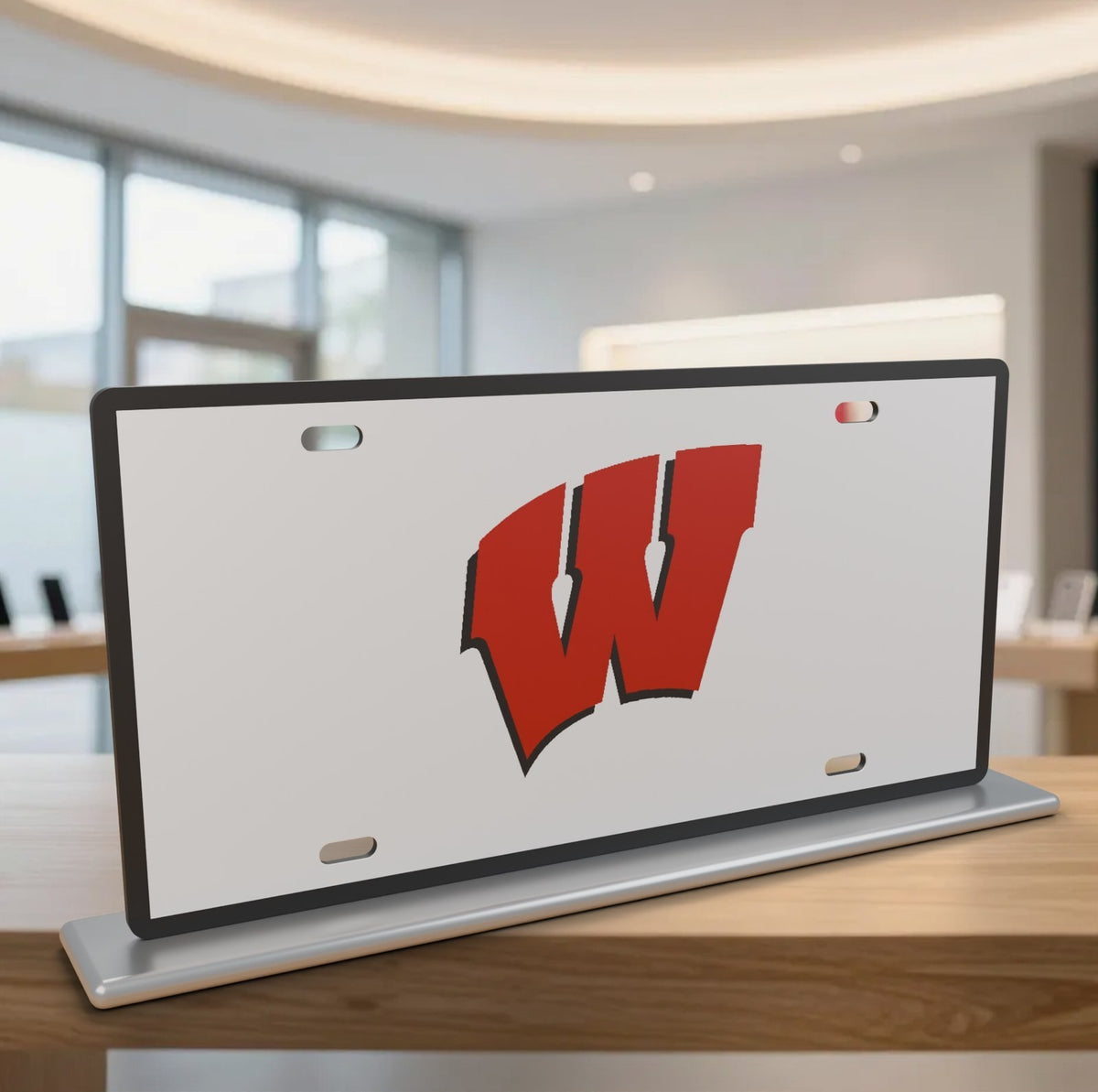 Wisconsin Badgers College Football License Plate Car Tag 12x6 Front Novelty